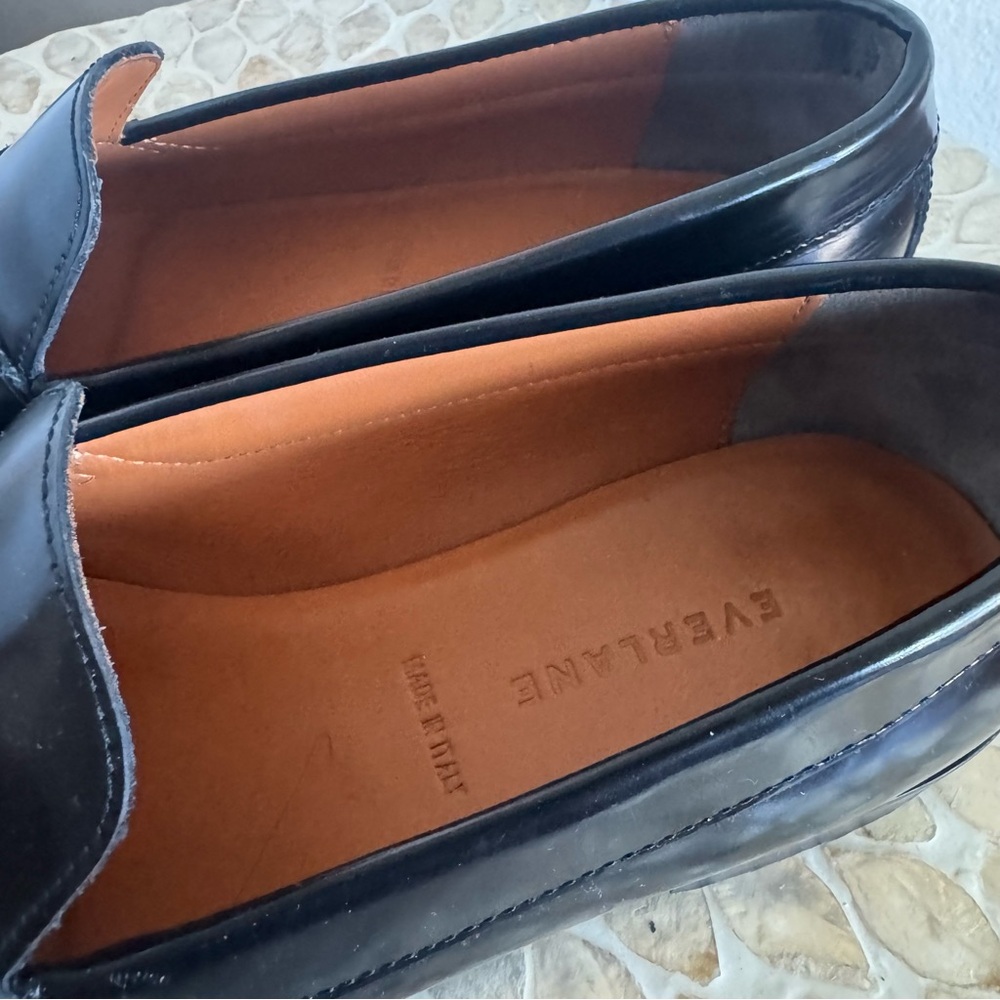Everlane Black Leather Penny Loafer size 8.5 - Picture 7 of 11